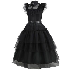 NWT Wednesday Adams Dress Adams Family Halloween Costume